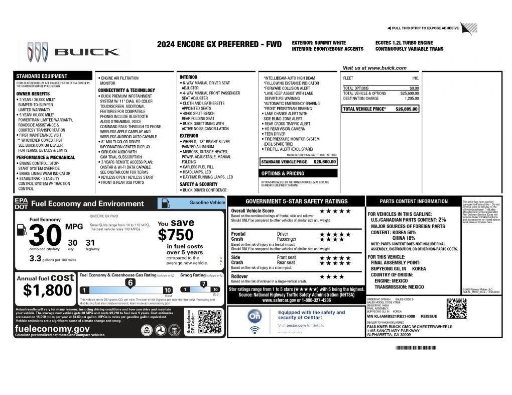 buick encore gx 2024 KL4AMBS21RB214008 image buick encore gx 2024 KL4AMBS21RB214008 image
